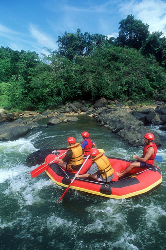 White water rafting at Kelani river